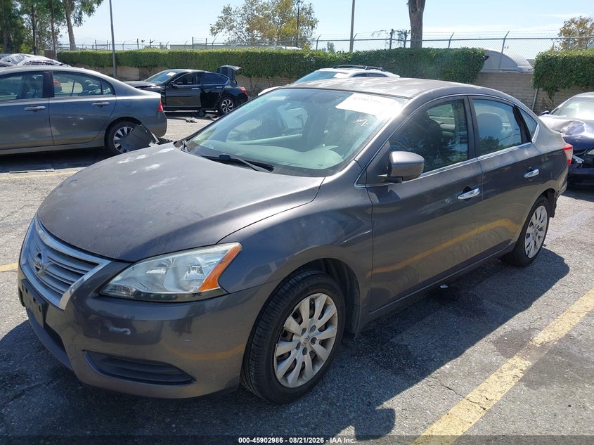 2015 Nissan Sentra, Удар ззаду, IAAI, VIN 3N1AB7AP6FY267485 — фото 2