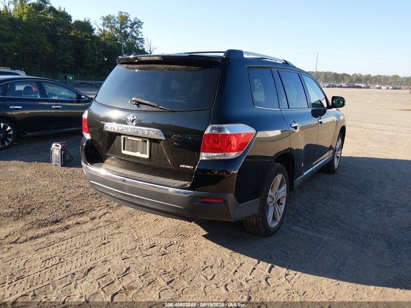 Vin: 5tddk3eh8cs123557, lot: 46402115, toyota highlander limited v6 20124
