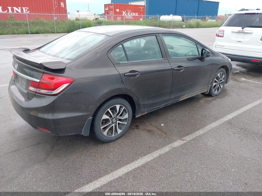 Vin: 2hgfb2f80dh555661, lot: 46403169, honda civic ex 20134