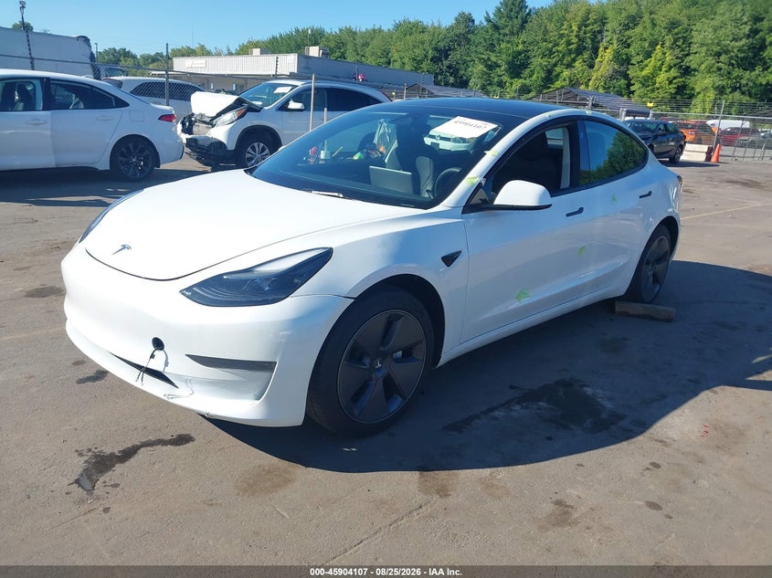 Vin: 5yj3e1ea2pf540807, lot: 46403177, tesla model 3 rear-wheel drive 20232
