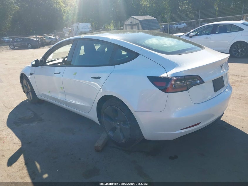 Vin: 5yj3e1ea2pf540807, lot: 46403177, tesla model 3 rear-wheel drive 20233