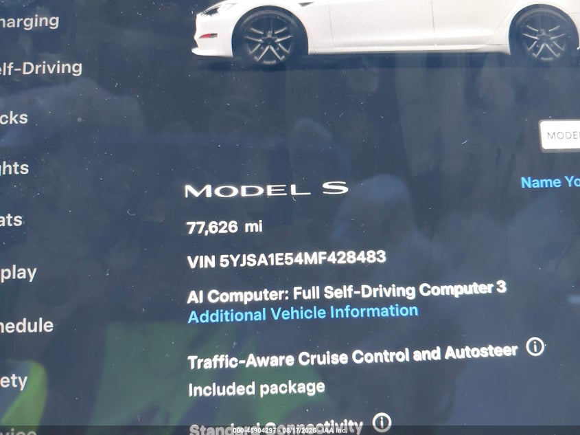 2021 TESLA MODEL S LONG RANGE DUAL MOTOR ALL-WHEEL DRIVE · Photo 15