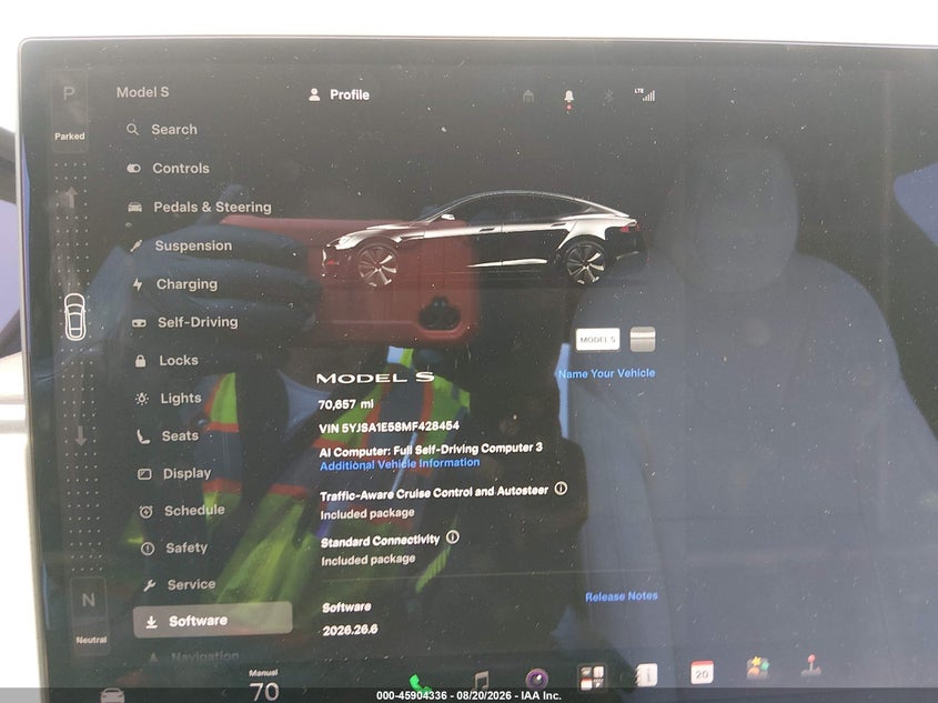 2021 TESLA MODEL S HATCHBACK ELECTRIC