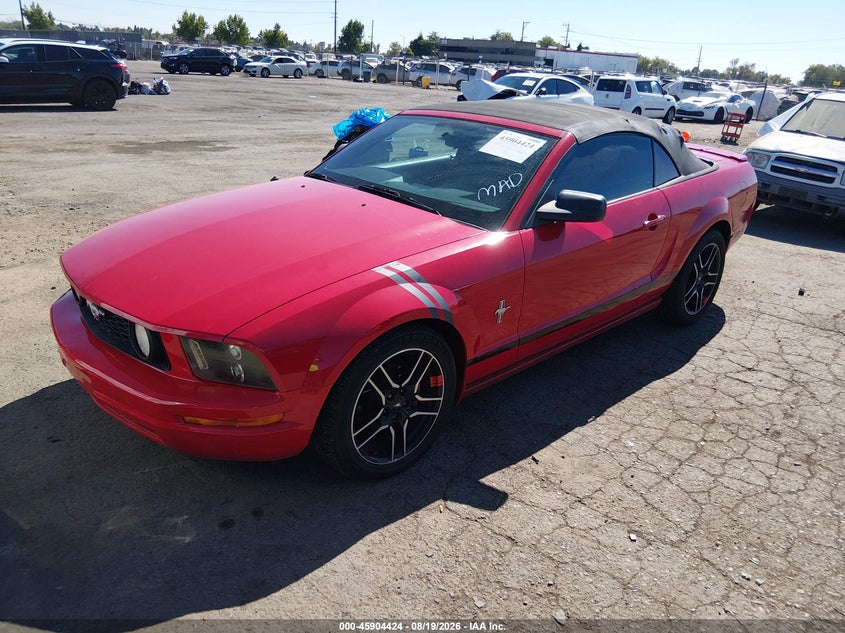 2007 Ford Mustang, Звичайний знос, IAAI, VIN 1ZVHT84N475335044 — фото 2