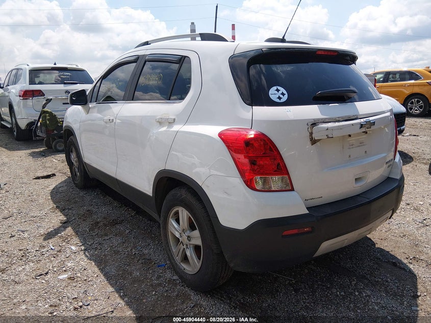 Vin: kl7cjrsb4fb143377, lot: 46403508, chevrolet trax lt 20153
