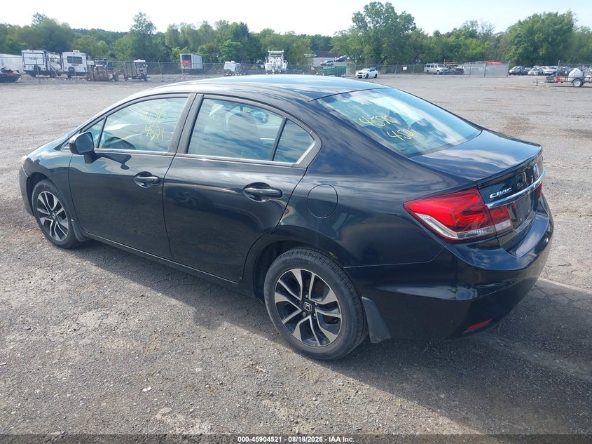 Vin: 19xfb2f83ee250263, lot: 46403589, honda civic ex 20143