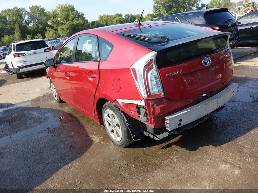 Vin: jtdkn3du0e0377914, lot: 46403638, toyota prius three 20143