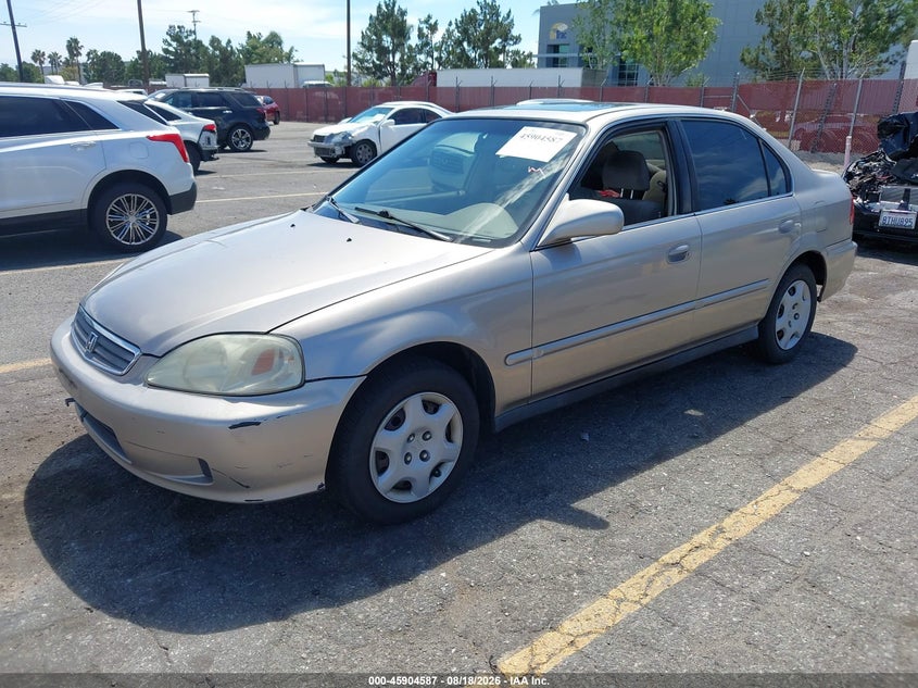 2000 Honda Civic, Звичайний знос, IAAI, VIN 2HGEJ8545YH510964 — фото 2