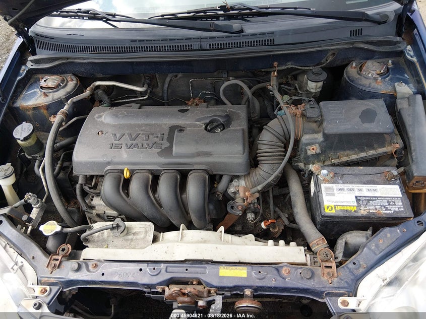 2004 TOYOTA COROLLA SEDAN 1.8L I-4 DOHC, VVT, 130HP
