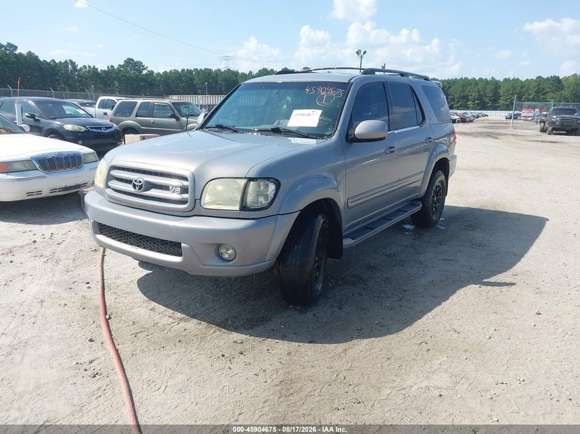 2001 TOYOTA SEQUOIA SPORT UTILITY VEHICLE 4.7L V-8 DOHC, 240HP