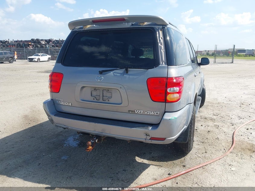 2001 TOYOTA SEQUOIA SPORT UTILITY VEHICLE 4.7L V-8 DOHC, 240HP