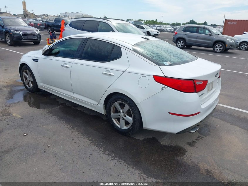 Vin: 5xxgm4a73eg296160, lot: 46403796, kia optima lx 20143