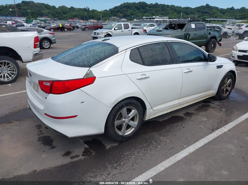 Vin: 5xxgm4a73eg296160, lot: 46403796, kia optima lx 20144