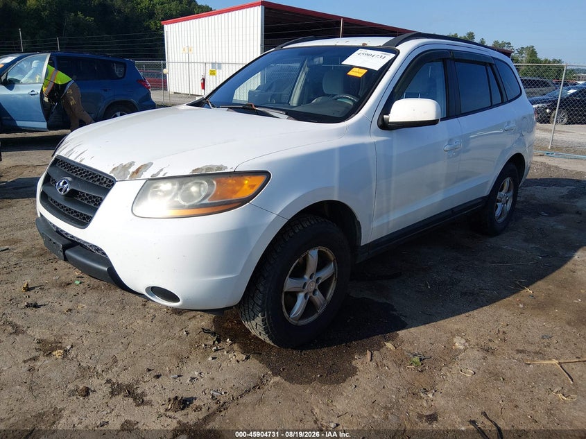 2008 Hyundai Santa Fe, Обычный износ, IAAI, VIN 5NMSG73D28H152028 — фото 2