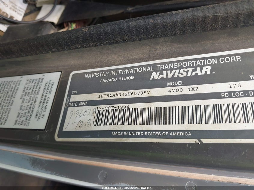 1995 INTERNATIONAL 4000 auction photo 8