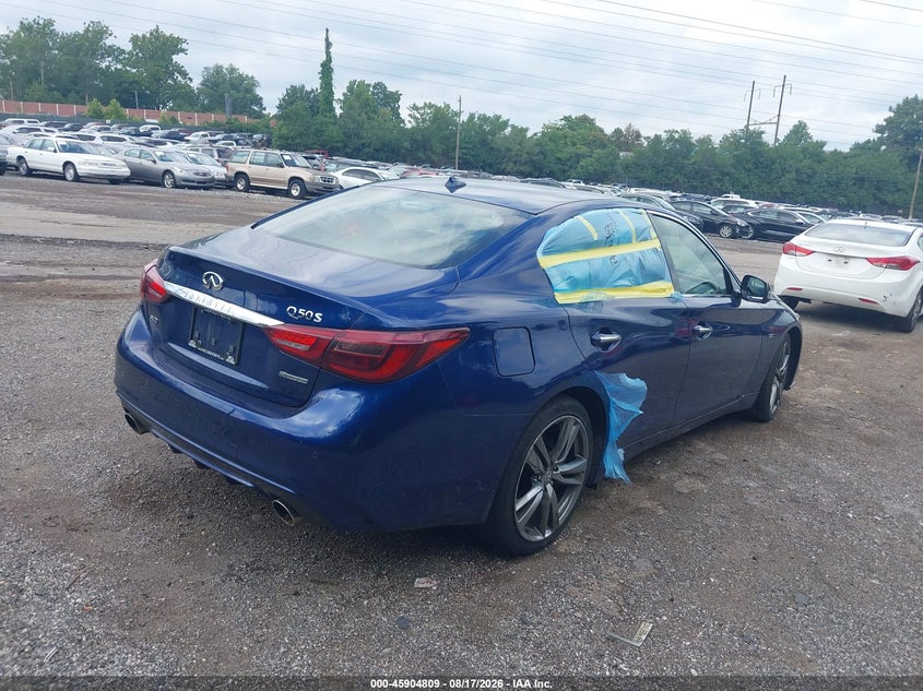 Vin: jn1ev7ar1km591175, lot: 46403877, infiniti q50 3.0t signature edition 20194