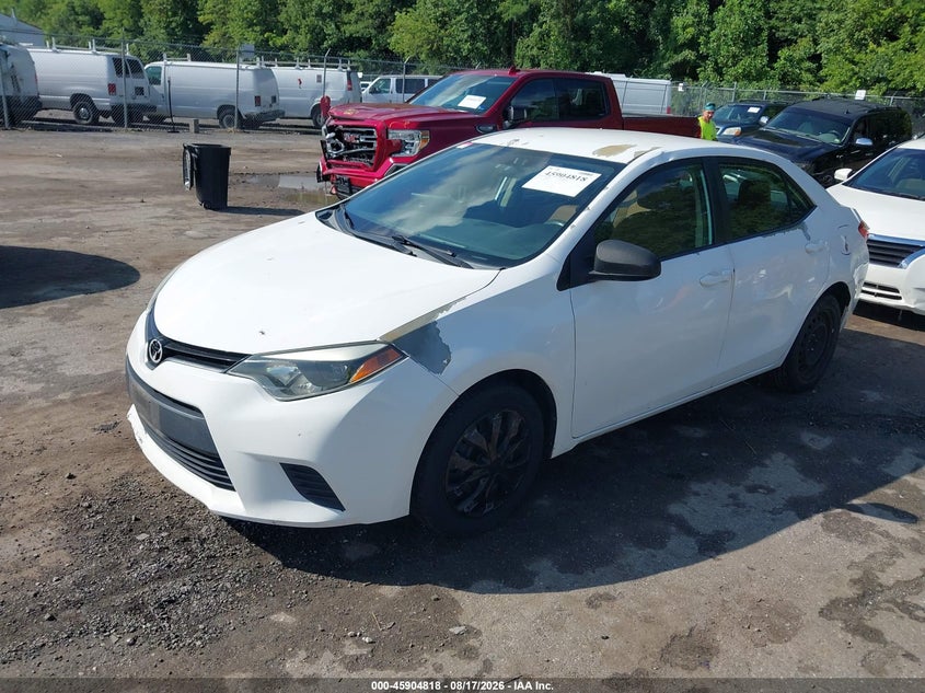 2014 Toyota Corolla, Обычный износ, IAAI, VIN 5YFBURHE3EP092137 — фото 2