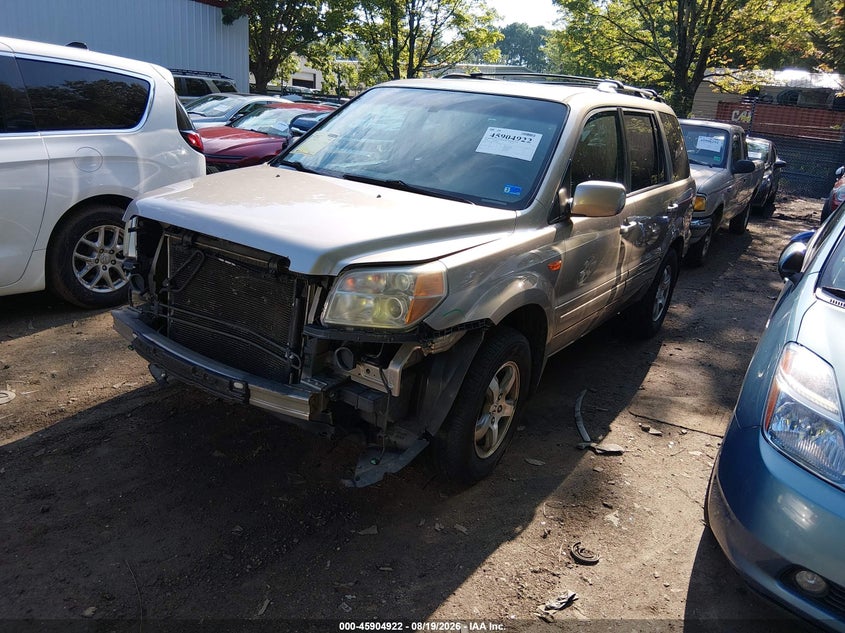 2006 Honda Pilot, Front End, IAAI, VIN 2HKYF18606H536040 — photo 2