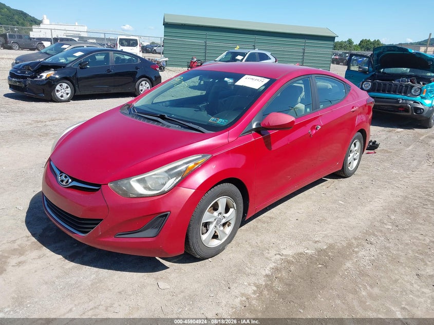 2014 Hyundai Elantra Se, Правый бок, IAAI, VIN KMHDH4AE3EU109107 — фото 2