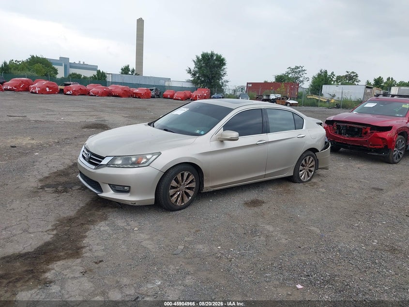 2013 Honda Accord, Left Rear, IAAI, VIN 1HGCR3F80DA023104 — photo 2