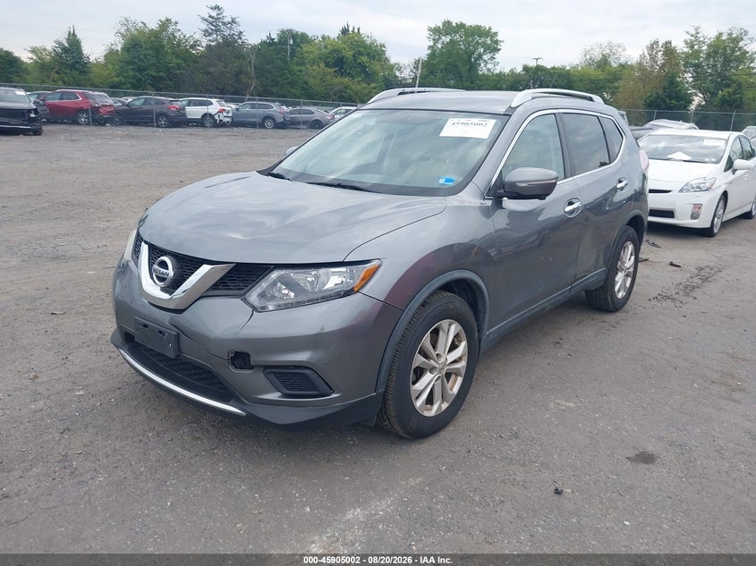 2015 Nissan Rogue, Front End, IAAI, VIN KNMAT2MV4FP571214 — photo 2