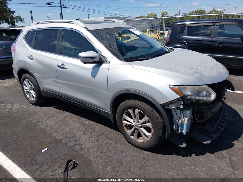 2016 Nissan Rogue Sv, Front, IAAI, VIN 5N1AT2MV3GC796048