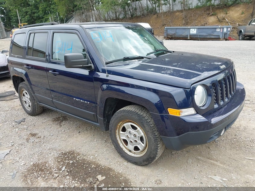 Vin: 1c4njrbb8gd654253, lot: 46404182, jeep patriot sport 20161