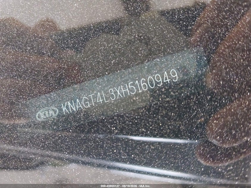KIA OPTIMA 2017 VIN KNAGT4L3XH5160949
