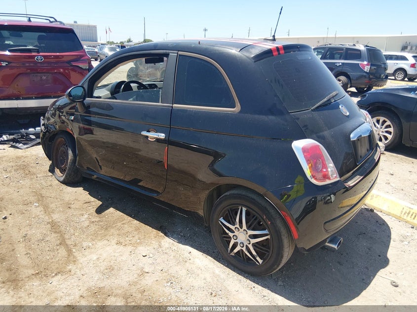 Vin: 3c3cffar1dt512617, lot: 46404200, fiat 500 pop 20133