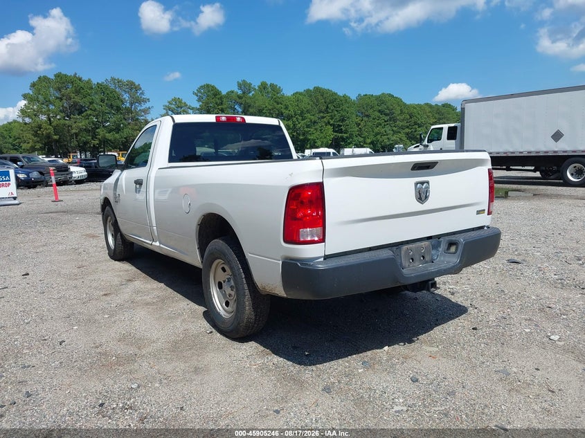Vin: 3c6jr6dg1kg502770, lot: 46404314, ram 1500 classic tradesman  4x2 8' box 20193