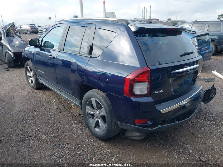 Vin: 1c4njdeb4hd167986, lot: 46404340, jeep compass high altitude 20173