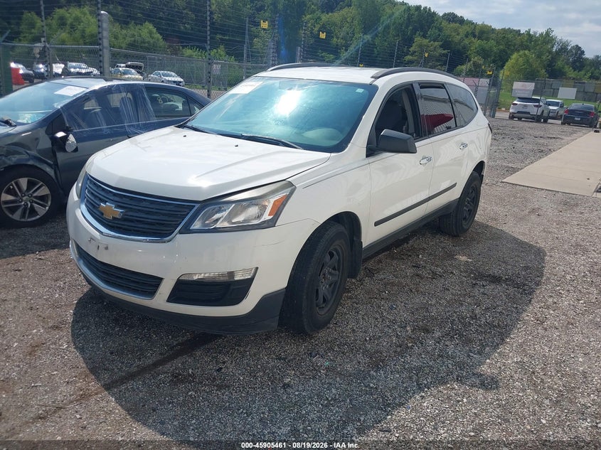 2014 Chevrolet Traverse, Right Rear, IAAI, VIN 1GNKRFED4EJ124519 — photo 2