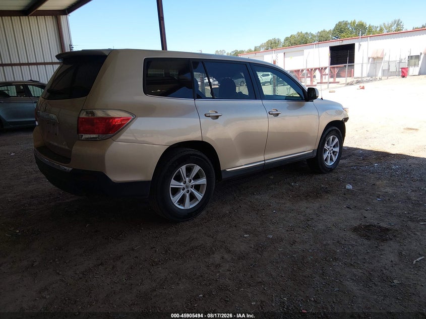 Vin: 5tdzk3eh9bs046637, lot: 46404562, toyota highlander base v6 20114