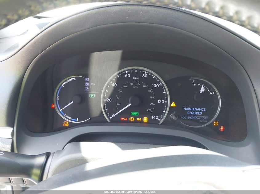 2013 LEXUS CT 200H auction photo 7