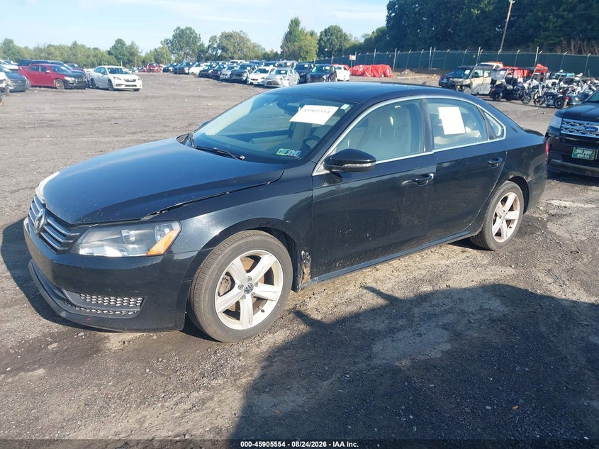 2012 Volkswagen Passat, Normal Wear & Tear, IAAI, VIN 1VWBP7A39CC103651 — photo 2