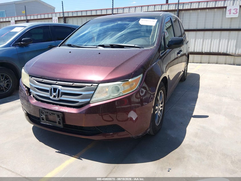 2011 Honda Odyssey, Rear, IAAI, VIN 5FNRL5H60BB089416 — photo 2