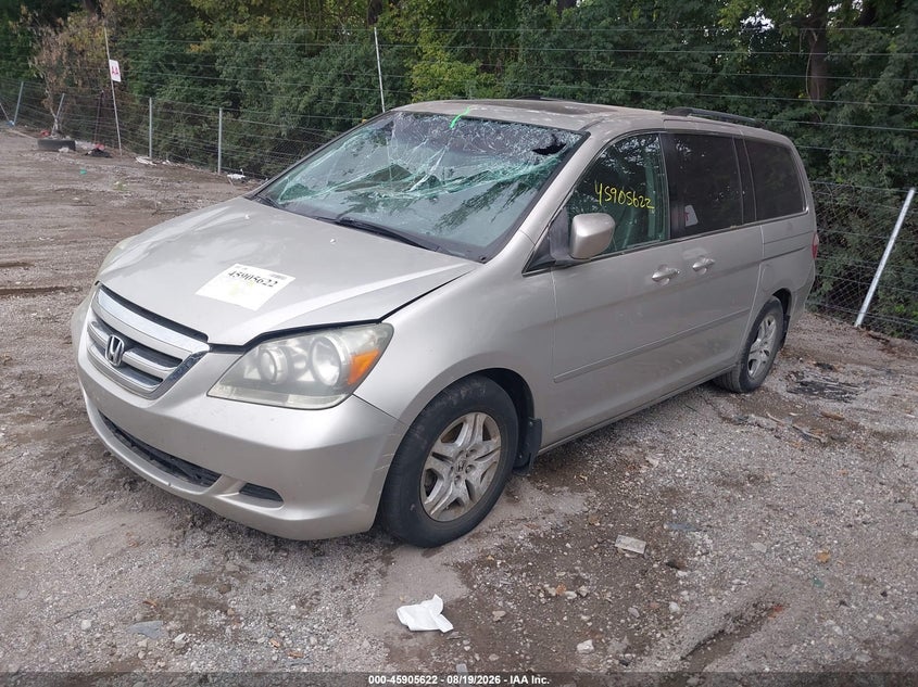 2006 Honda Odyssey, Затоплення, IAAI, VIN 5FNRL387X6B073839 — фото 2