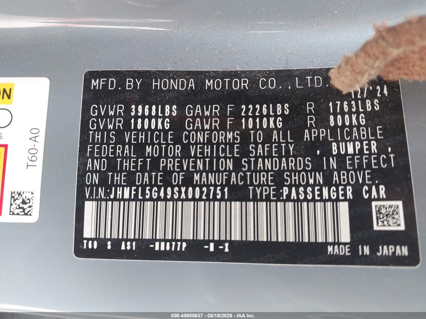 2025 HONDA CIVIC TYPE R · Фото 9