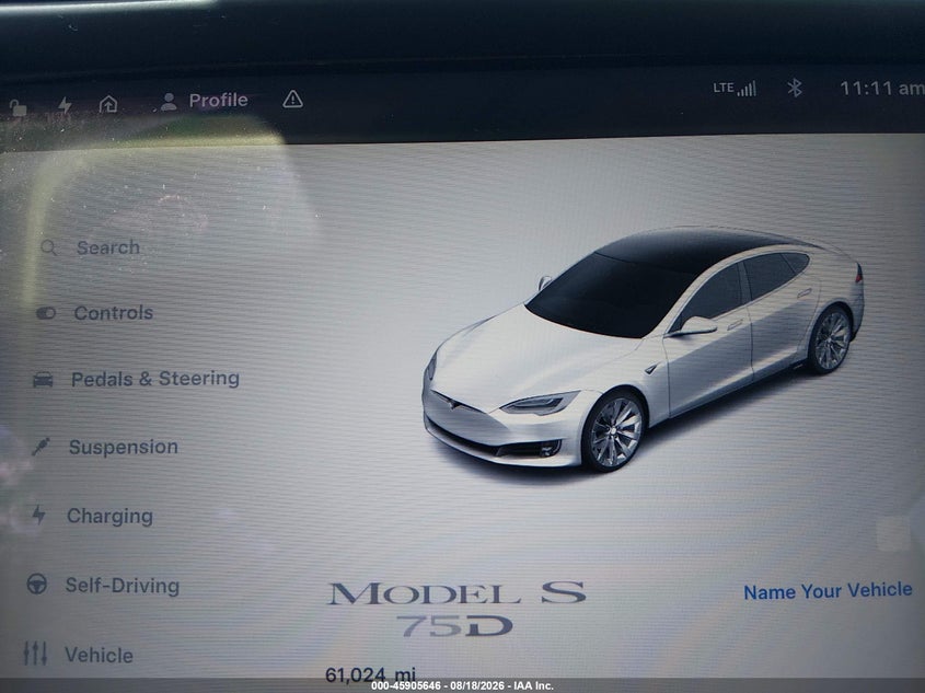 2018 TESLA MODEL S auction photo 7