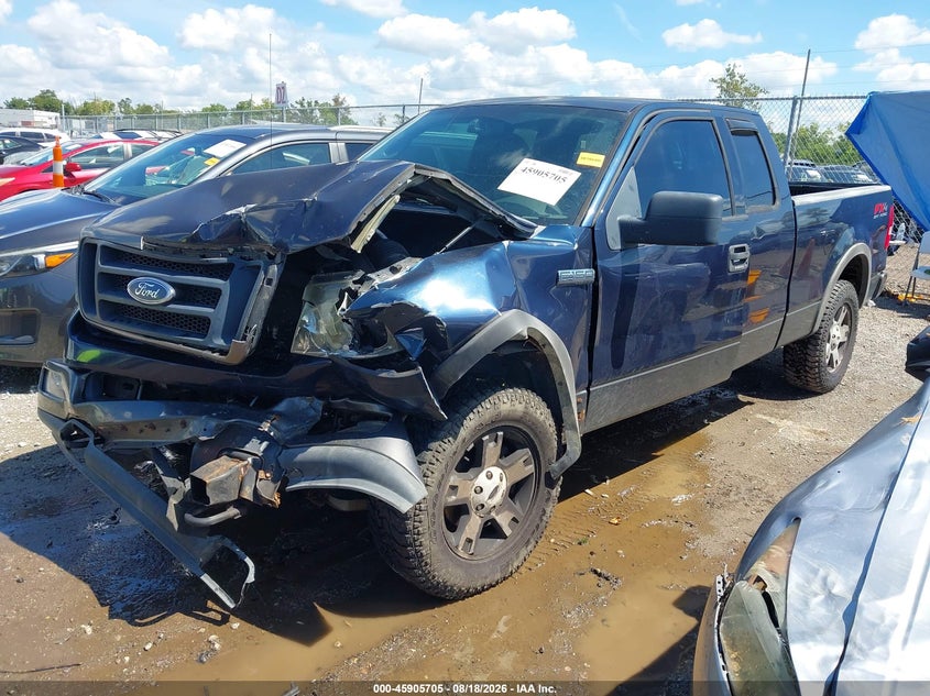 2004 Ford F-150, Front End, IAAI, VIN 1FTPX145X4FA43446 — photo 2
