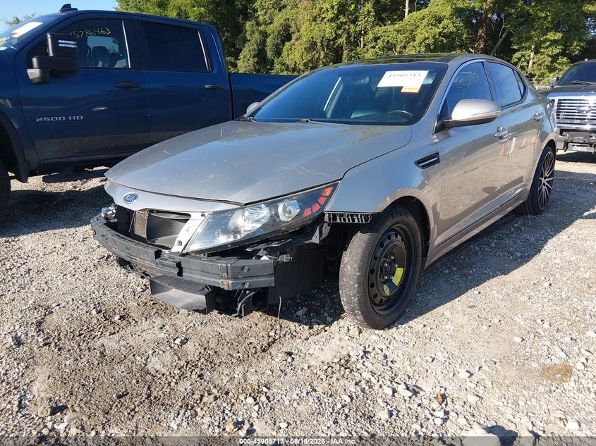 2012 Kia Optima, Front End, IAAI, VIN 5XXGR4A63CG031437 — photo 2