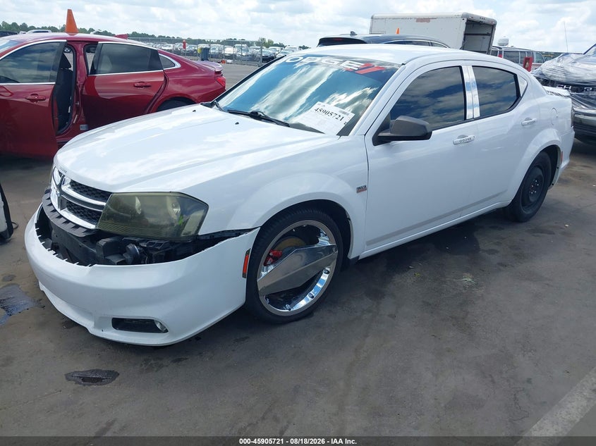 2014 Dodge Avenger, Right Front, IAAI, VIN 1C3CDZAB4EN129413 — photo 2
