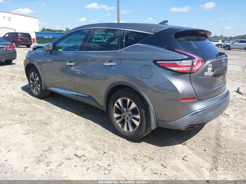 NISSAN MURANO 2017 VIN 5N1AZ2MH1HN169881