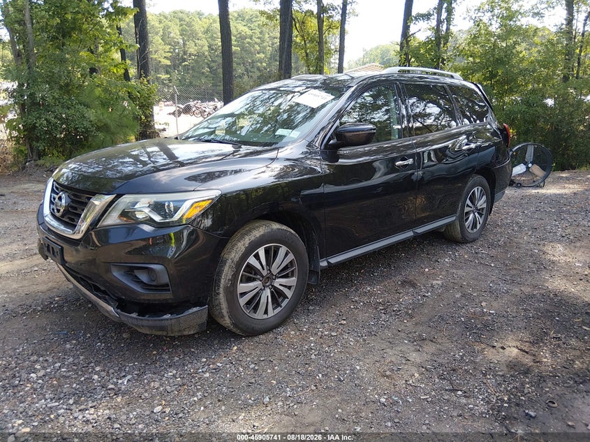 2017 Nissan Pathfinder, Rear, IAAI, VIN 5N1DR2MM4HC686274 — photo 2