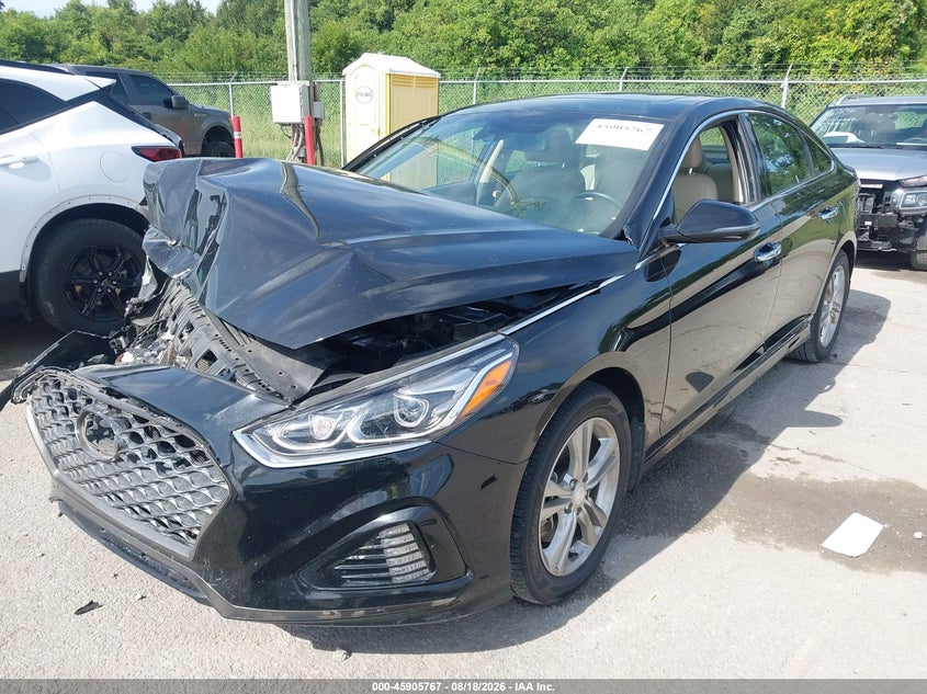 2019 Hyundai Sonata, Удар спереду, IAAI, VIN 5NPE34AF5KH801357 — фото 2