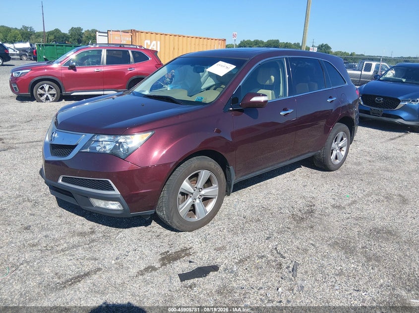 2013 Acura MDX, Right Front, IAAI, VIN 2HNYD2H30DH504125 — photo 2