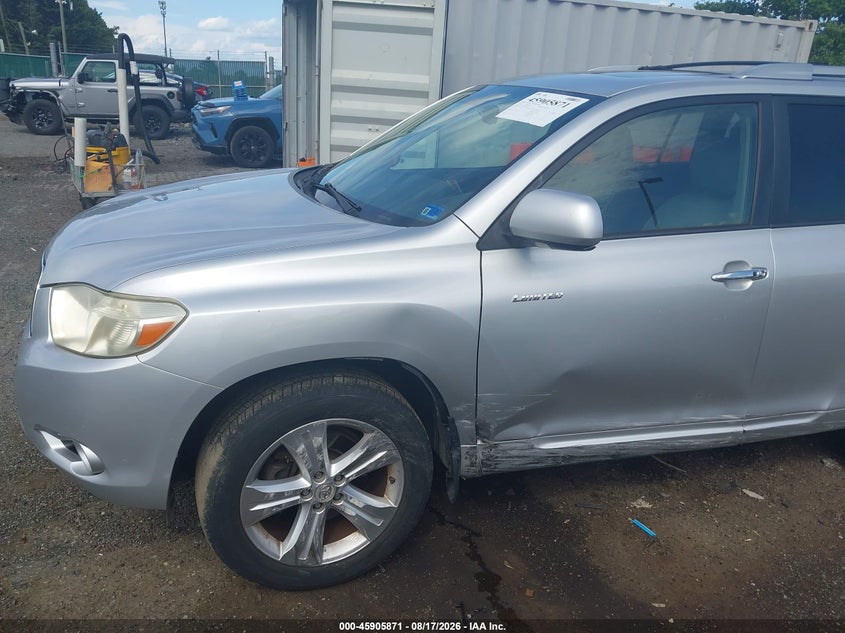 TOYOTA HIGHLANDER 2008 VIN JTEES42A582034699