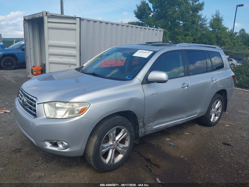 TOYOTA HIGHLANDER 2008 VIN JTEES42A582034699