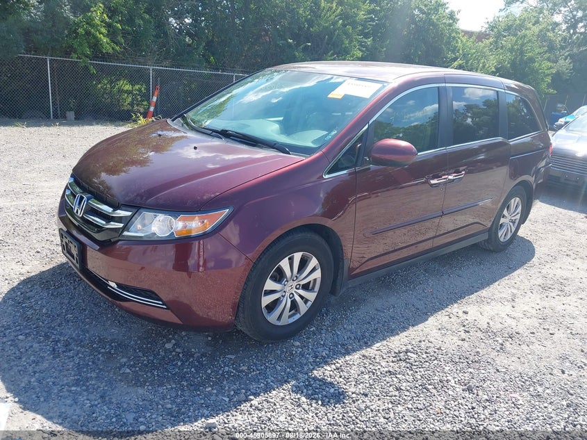 2016 Honda Odyssey, Удар ззаду, IAAI, VIN 5FNRL5H34GB157049 — фото 2