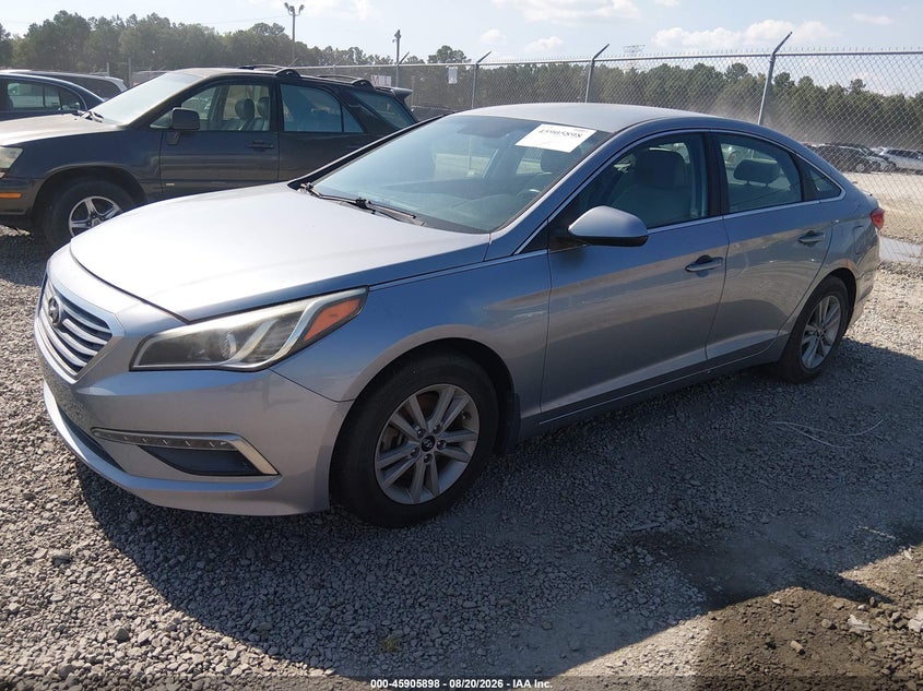 2015 Hyundai Sonata, Звичайний знос, IAAI, VIN 5NPE24AF8FH167552 — фото 2